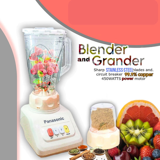 Panasonic Classic 2 - in - 1 Blender & Grinder – HJ - 661 | Glass Jar + Dry Mill - Mahal Al MadinahHome & Kitchen > Blenders & MixersMahal Al MadinahMahal Al MadinahPanasonic Classic 2 - in - 1 Blender & Grinder – HJ - 661 | Glass Jar + Dry Mill.Panasonic Classic 2 - in - 1 Blender & Grinder – HJ - 661 | Glass Jar + Dry Mill