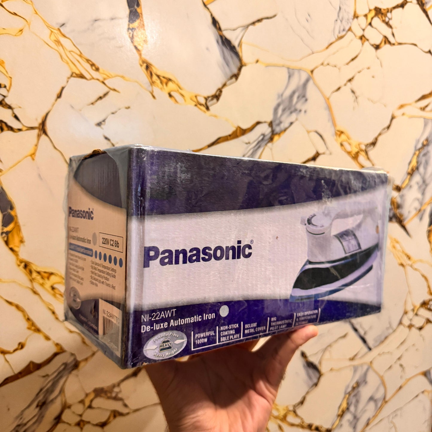 Panasonic NI - 22AWT – Deluxe Automatic Dry Iron 1000W with Non - Stick Soleplate & 6 Temperature Settings - Mahal Al MadinahMahal Al MadinahMahal Al MadinahPanasonic NI - 22AWT – Deluxe Automatic Dry Iron 1000W with Non - Stick Soleplate & 6 Temperature Settings.Panasonic NI - 22AWT – Deluxe Automatic Dry Iron 1000W with Non - Stick Soleplate & 6 Temperature Settings