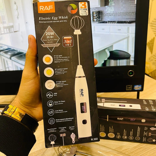 Raf 3 - in - 1 Rechargeable Electric Egg Beater & Coffee Frother – 3 - Speed Milk Mixer with Digital Display - Mahal Al MadinahElectric Kitchen MixerMahal Al MadinahMahal Al MadinahRAF - EGGMX322Raf 3 - in - 1 Rechargeable Electric Egg Beater & Coffee Frother – 3 - Speed Milk Mixer with Digital Display Mahal Al MadinahRaf 3 - in - 1 Rechargeable Electric Egg Beater & Coffee Frother – 3 - Speed Milk Mixer with Digital Display