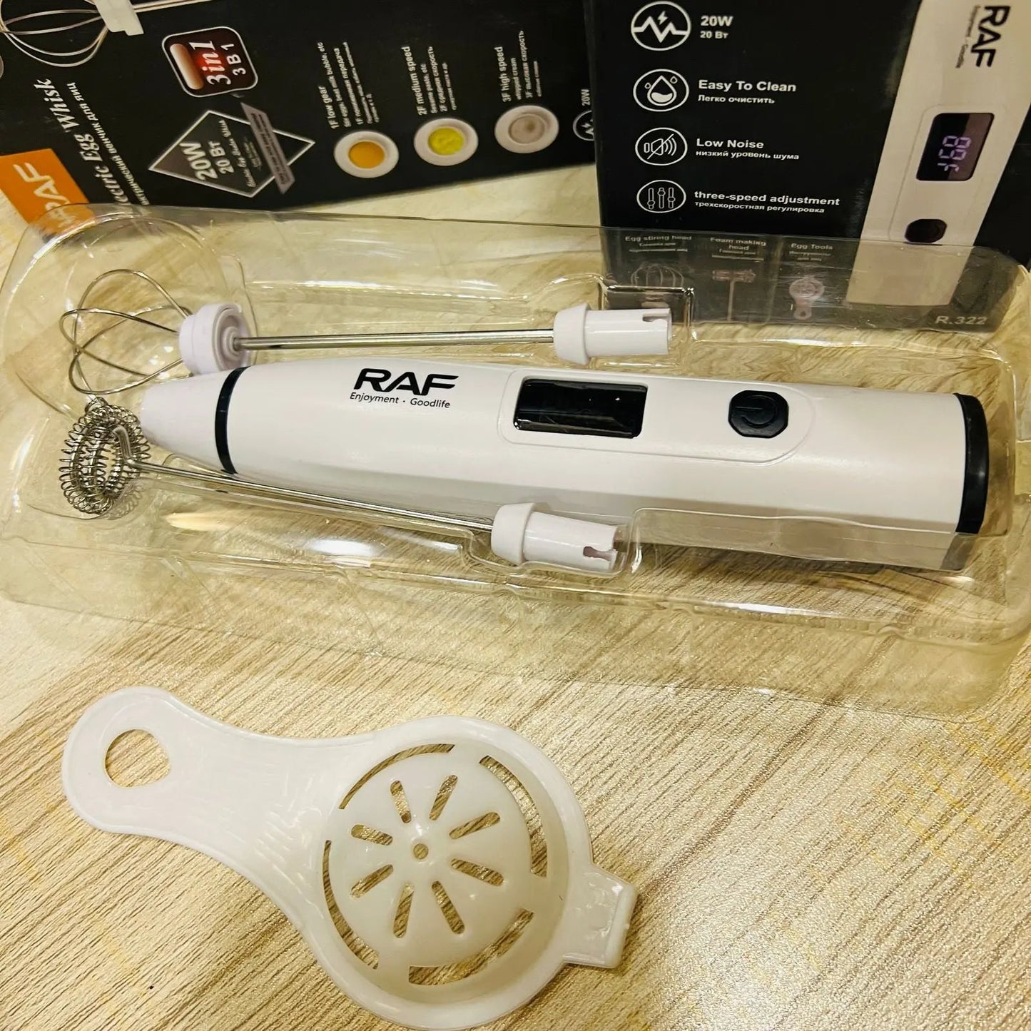 Raf 3 - in - 1 Rechargeable Electric Egg Beater & Coffee Frother – 3 - Speed Milk Mixer with Digital Display - Mahal Al MadinahElectric Kitchen MixerMahal Al MadinahMahal Al MadinahRAF - EGGMX322Raf 3 - in - 1 Rechargeable Electric Egg Beater & Coffee Frother – 3 - Speed Milk Mixer with Digital Display Mahal Al MadinahRaf 3 - in - 1 Rechargeable Electric Egg Beater & Coffee Frother – 3 - Speed Milk Mixer with Digital Display