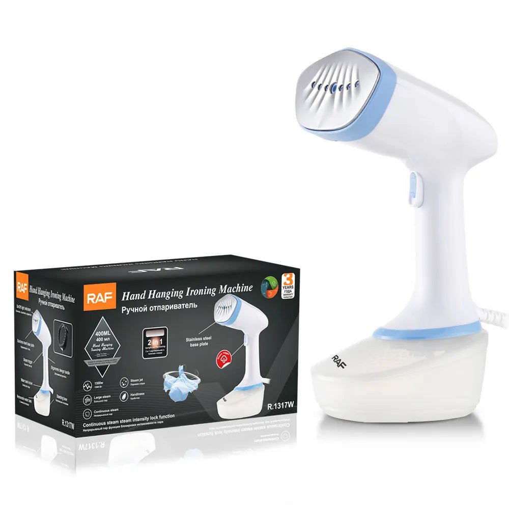 RAF R.1317 Handheld Electric Steam Iron | High - Quality Portable Garment Steamer for Clothes - Mahal Al MadinahMahal Al MadinahMahal Al MadinahRAF R.1317 Handheld Electric Steam Iron | High - Quality Portable Garment Steamer for Clothes.RAF R.1317 Handheld Electric Steam Iron | High - Quality Portable Garment Steamer for Clothes