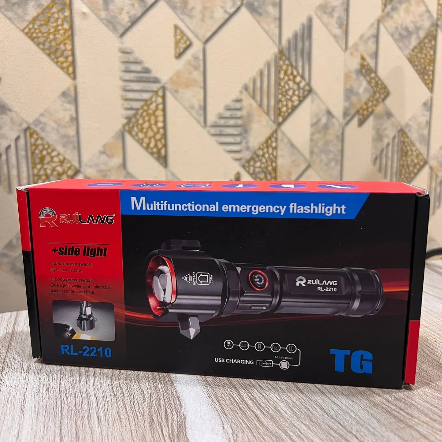 Ruilang RL - 2210 Emergency LED Flashlight & Power Bank – 1KM Range, 8800mAh, Waterproof, Tactical Survival Torch - Mahal Al MadinahEmergency Flashlight / Tactical TorchMahal Al MadinahMahal Al MadinahRuilang RL - 2210 Emergency LED Flashlight & Power Bank – 1KM Range, 8800mAh, Waterproof, Tactical Survival Torch Mahal Al MadinahRuilang RL - 2210 Emergency LED Flashlight & Power Bank – 1KM Range, 8800mAh, Waterproof, Tactical Survival Torch