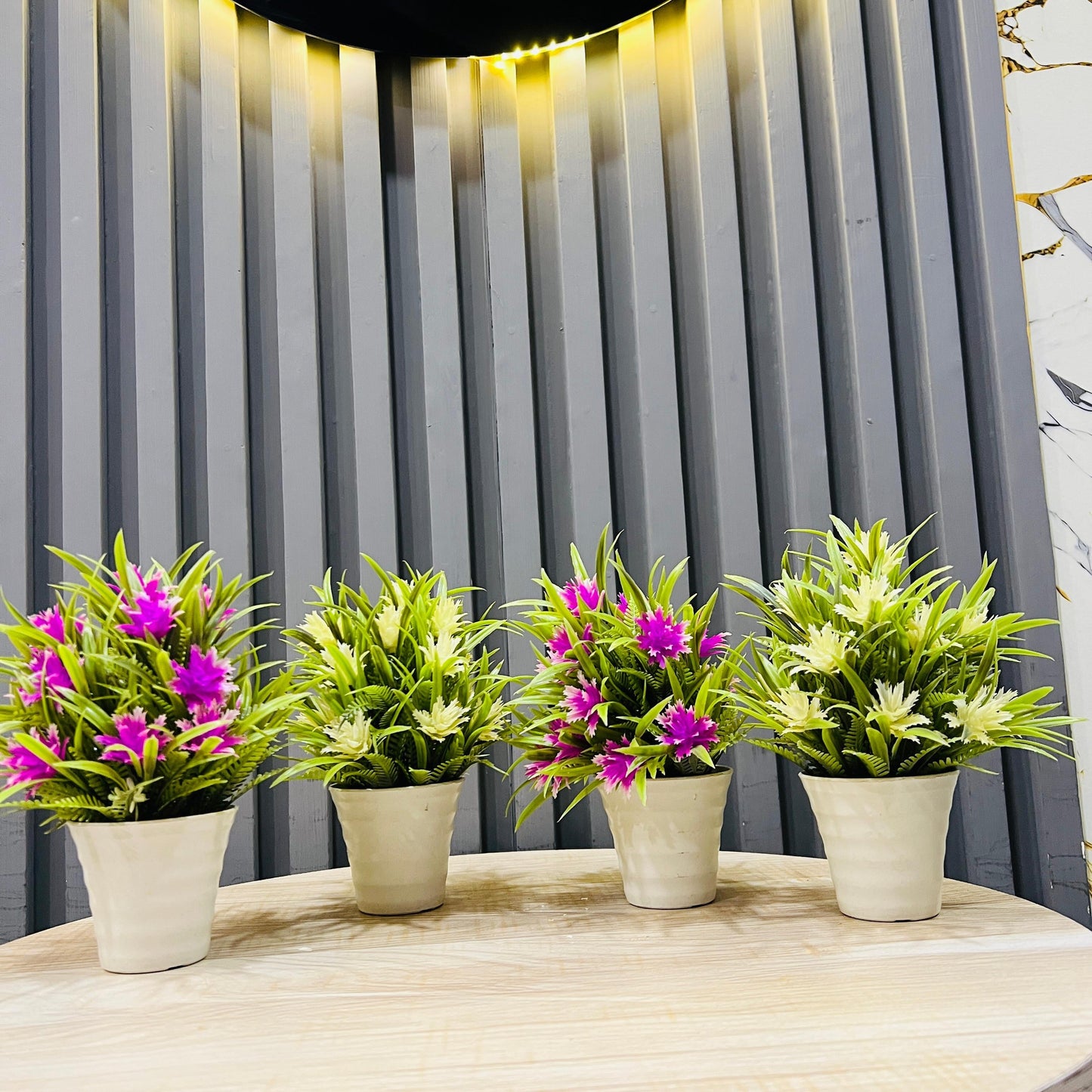 Set of 4 Artificial Green Plants with White Ceramic Pots – Elegant Small Faux Plants for Home & Office Décor - Mahal Al MadinahDecorationMahal Al MadinahMahal Al MadinahSet of 4 Artificial Green Plants with White Ceramic Pots – Elegant Small Faux Plants for Home & Office Décor Mahal Al MadinahSet of 4 Artificial Green Plants with White Ceramic Pots – Elegant Small Faux Plants for Home & Office Décor
