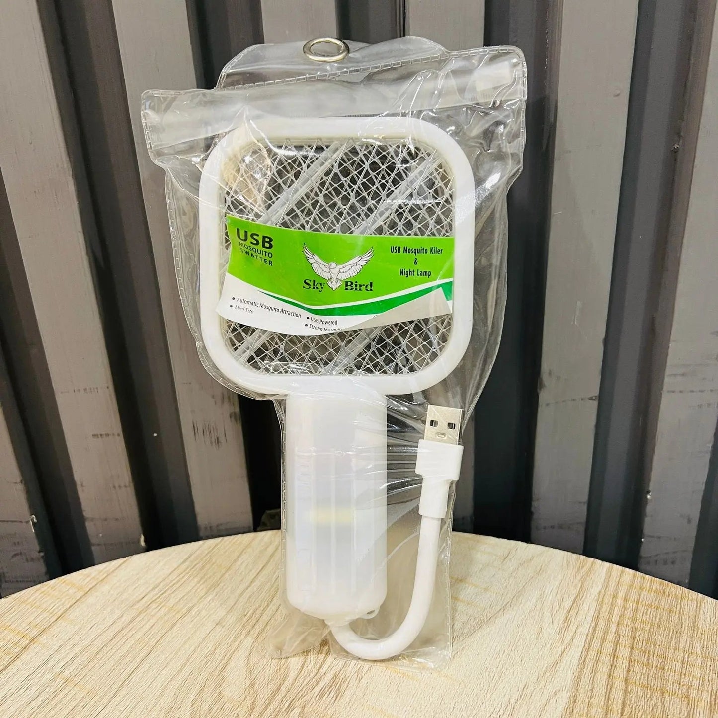 Sky Bird USB Mosquito Killer Racket | Electric Swatter with Night Lamp | Rechargeable Insect Zapper | Eco - Friendly Mosquito Trap (New) | Portable Handheld Electric Bug Zapper for Bedroom, Outdoor Insect Fly Swatter Racket, Mosquito Killer - Mahal Al MadinahMosquito SwatterMahal Al MadinahMahal Al MadinahSky Bird USB Mosquito Killer Racket | Electric Swatter with Night Lamp | Rechargeable Insect Zapper | Eco - Friendly Mosquito Trap (New) | Portable Handheld Electric Bug Zapper for Bedroom, Out