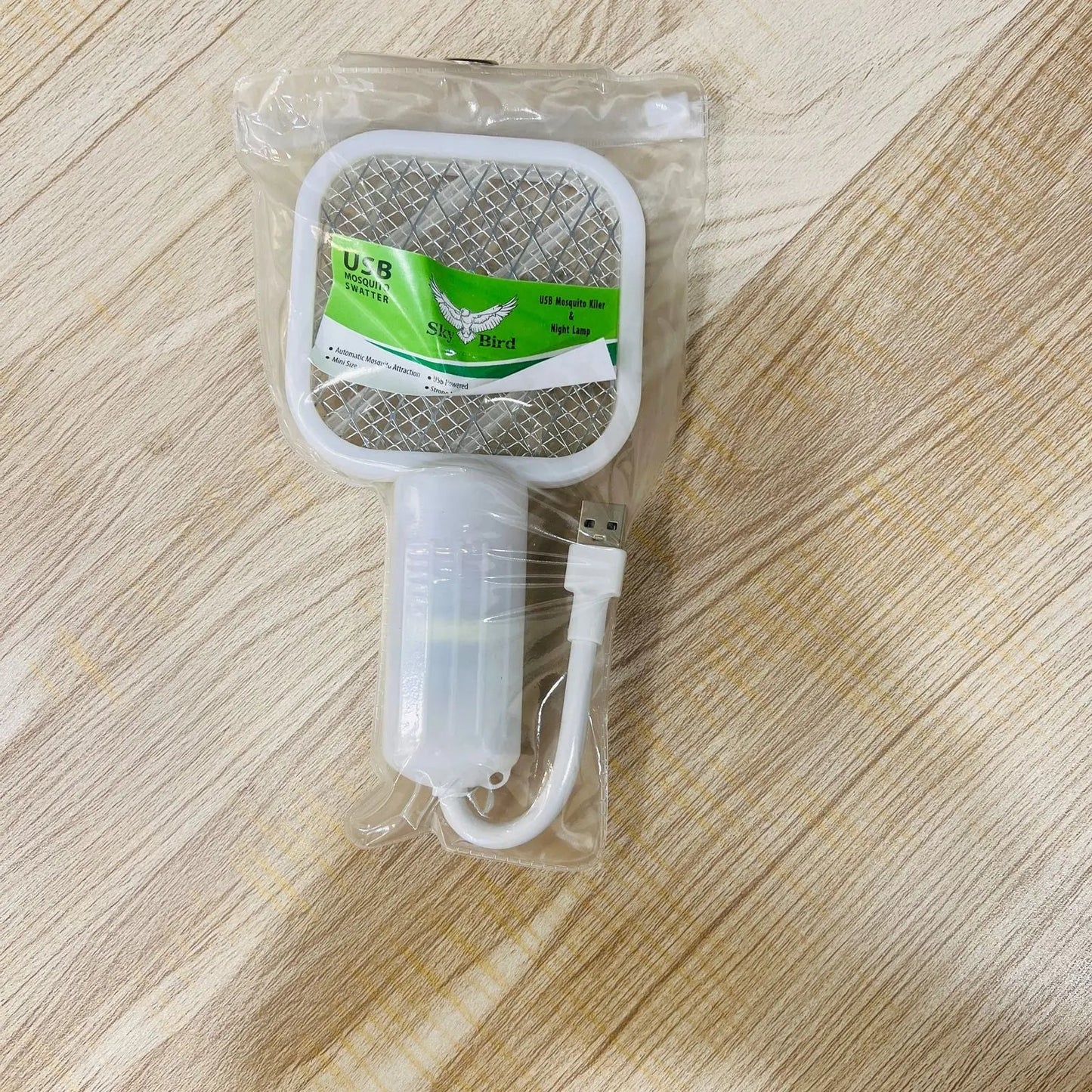 Sky Bird USB Mosquito Killer Racket | Electric Swatter with Night Lamp | Rechargeable Insect Zapper | Eco - Friendly Mosquito Trap (New) | Portable Handheld Electric Bug Zapper for Bedroom, Outdoor Insect Fly Swatter Racket, Mosquito Killer - Mahal Al MadinahMosquito SwatterMahal Al MadinahMahal Al MadinahSky Bird USB Mosquito Killer Racket | Electric Swatter with Night Lamp | Rechargeable Insect Zapper | Eco - Friendly Mosquito Trap (New) | Portable Handheld Electric Bug Zapper for Bedroom, Out