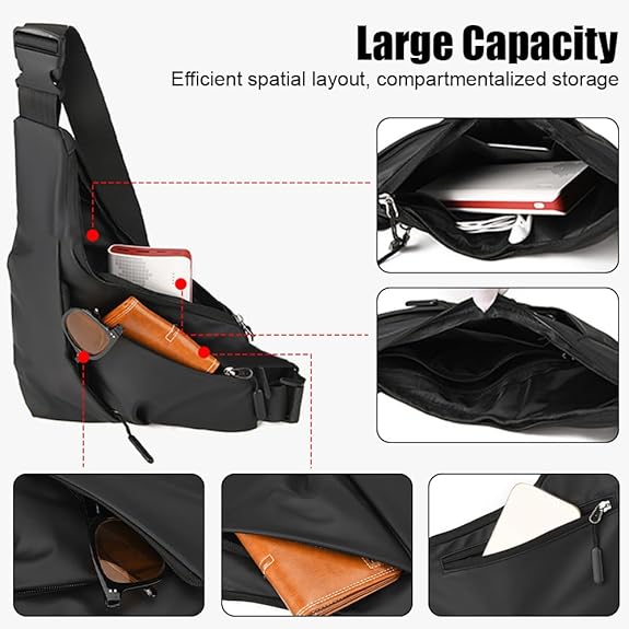 Traveling Bag Anti - Theft Chest Sling Bag 🎒 | Men's Crossbody Wallet 💼 | Sports & Cycling 🚴 | Stylish Leather Look - Mahal Al MadinahMen's Fashion > Bags > Crossbody & Sling BagsMahal Al MadinahMahal Al MadinahTraveling Bag Anti - Theft Chest Sling Bag 🎒 | Men's Crossbody Wallet 💼 | Sports & Cycling 🚴 | Stylish Leather Look.Traveling Bag Anti - Theft Chest Sling Bag 🎒 | Men's Crossbody Wallet 💼 | Sports & Cycling 🚴 | Stylish Leather Look